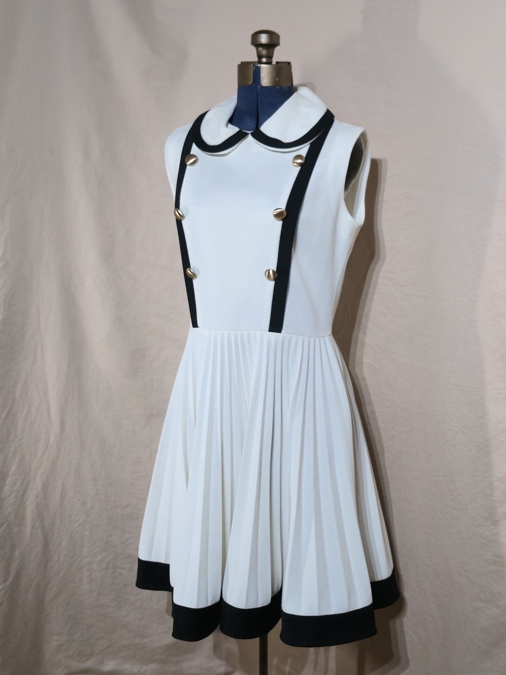 Vintage Handmade Sleeveless Dress Poodle Skirt Style Dress